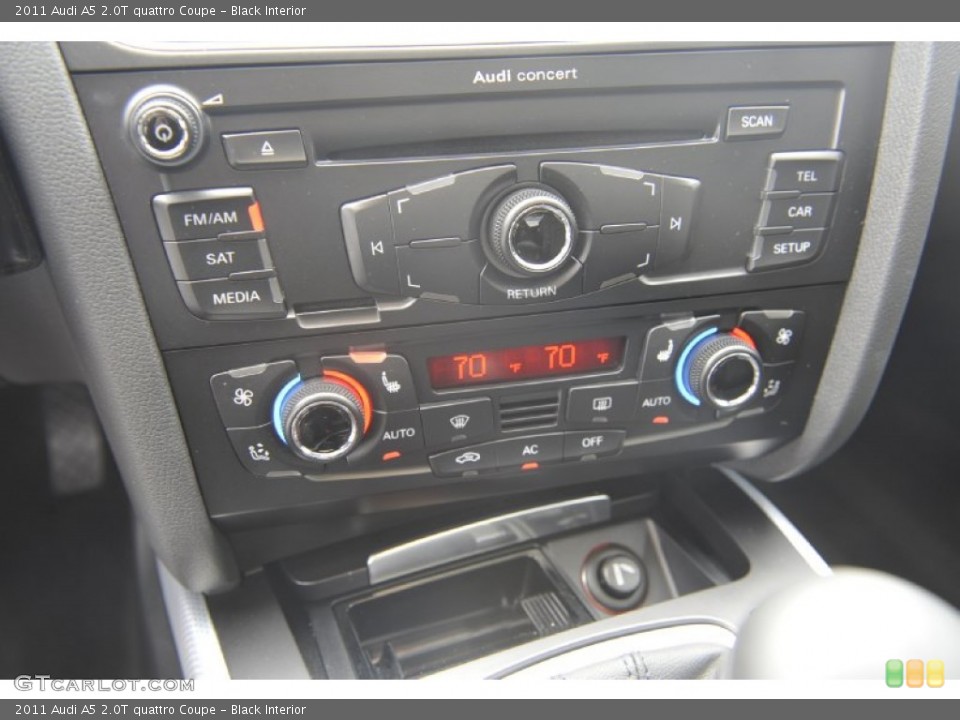 Black Interior Controls for the 2011 Audi A5 2.0T quattro Coupe #55909281