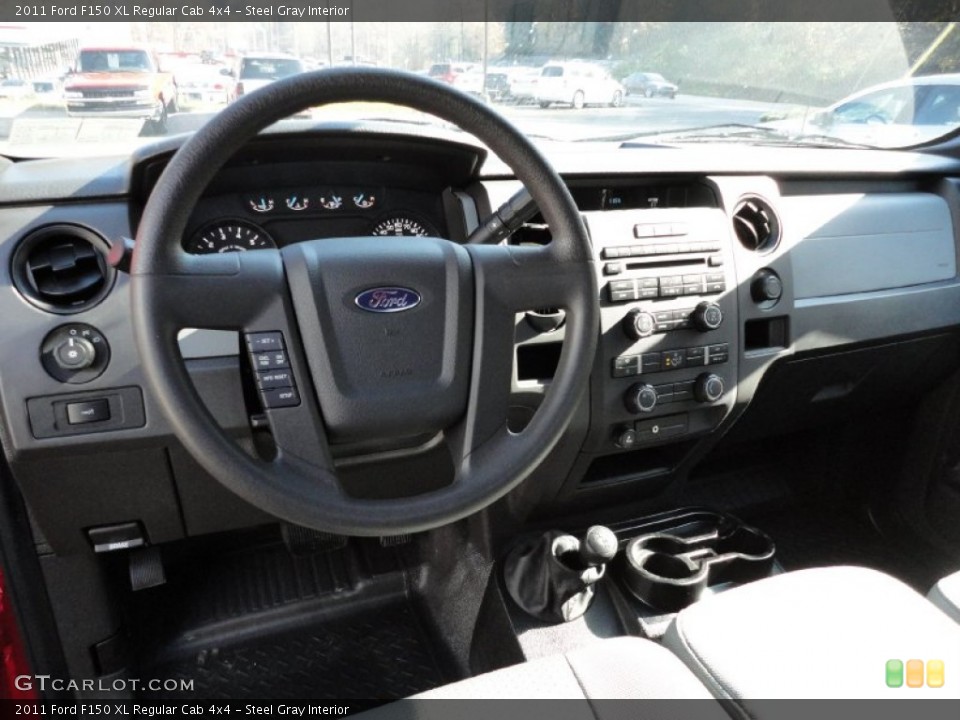 Steel Gray Interior Dashboard for the 2011 Ford F150 XL Regular Cab 4x4 #55909323