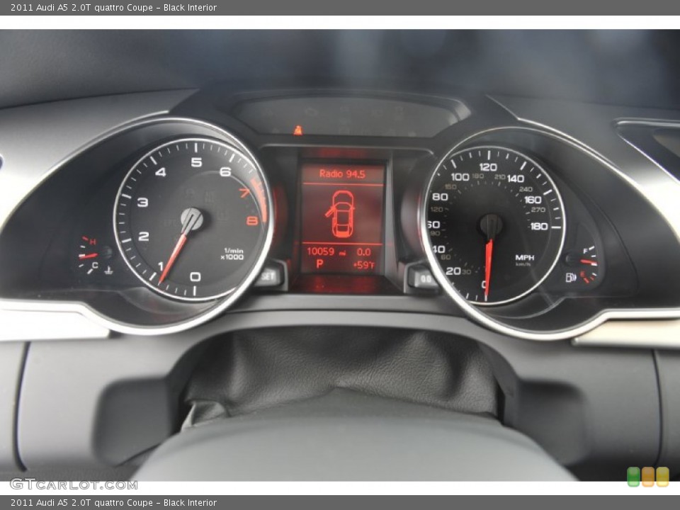 Black Interior Gauges for the 2011 Audi A5 2.0T quattro Coupe #55909425
