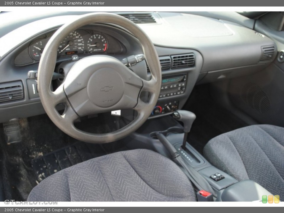 Graphite Gray Interior Dashboard for the 2005 Chevrolet Cavalier LS Coupe #55909563