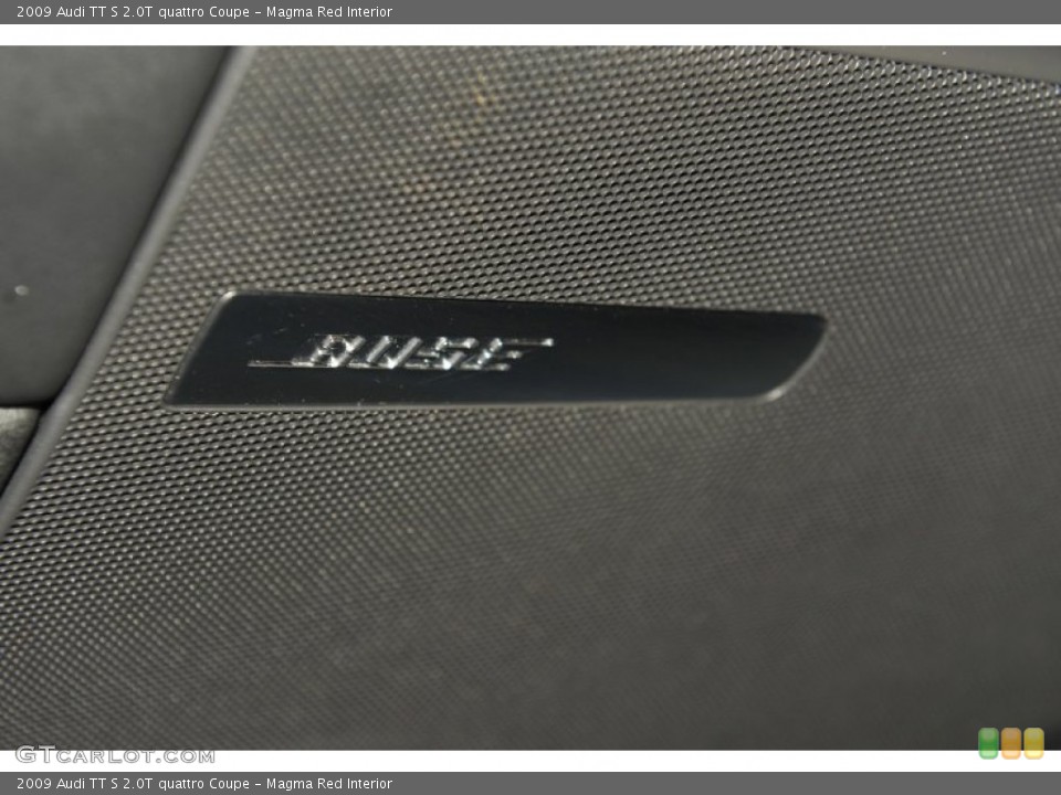 Magma Red Interior Audio System for the 2009 Audi TT S 2.0T quattro Coupe #55909674