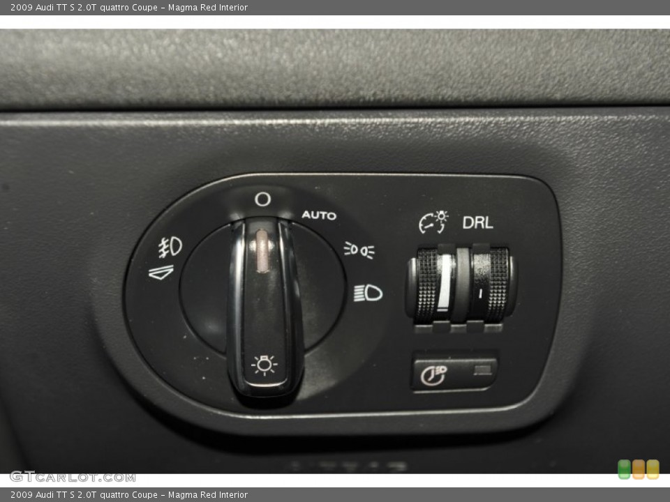 Magma Red Interior Controls for the 2009 Audi TT S 2.0T quattro Coupe #55909890