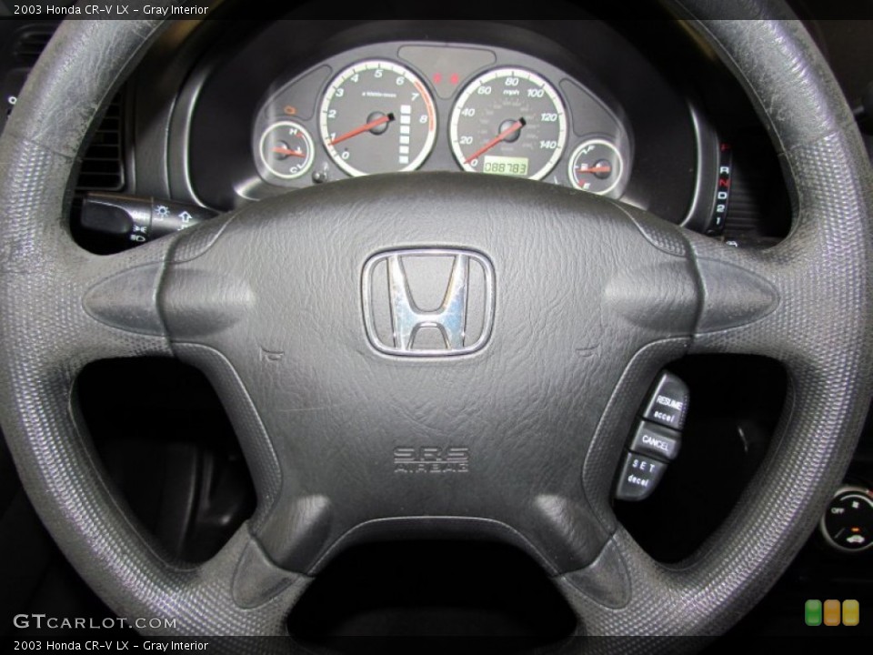 Gray Interior Steering Wheel for the 2003 Honda CR-V LX #55910001