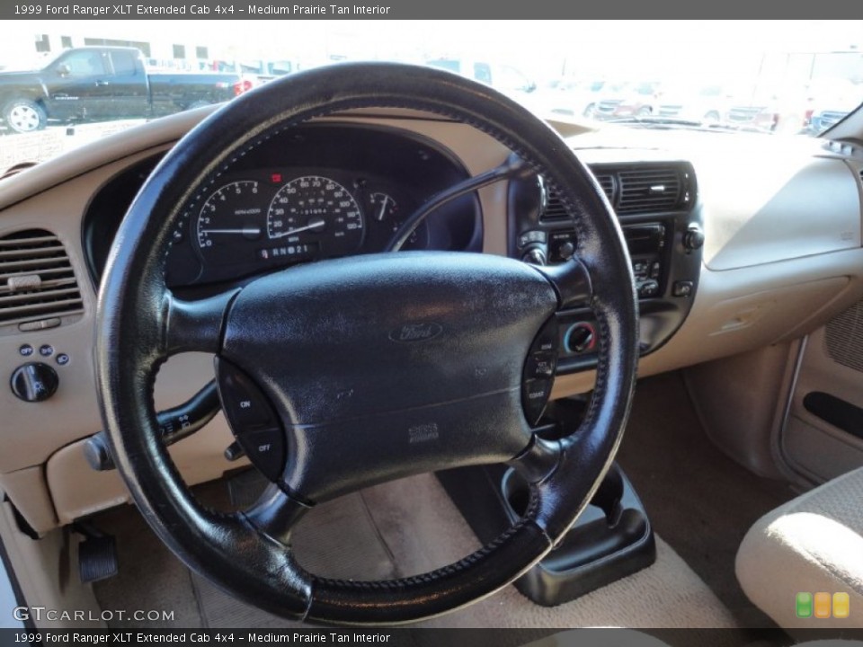 Medium Prairie Tan Interior Steering Wheel for the 1999 Ford Ranger XLT Extended Cab 4x4 #55910242