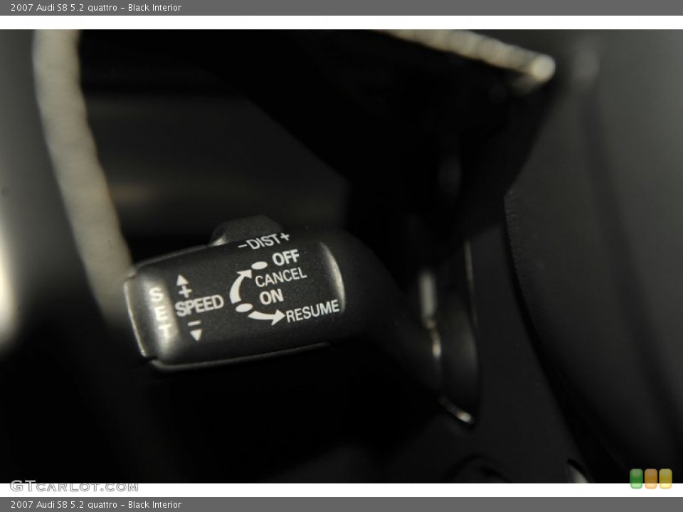 Black Interior Controls for the 2007 Audi S8 5.2 quattro #55911742