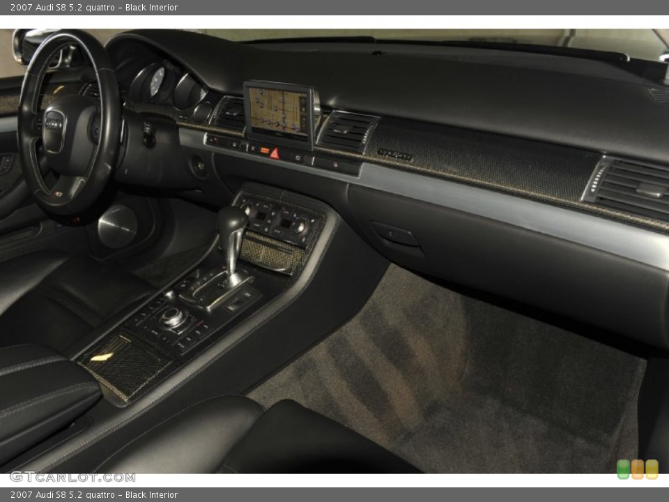 Black 2007 Audi S8 Interiors