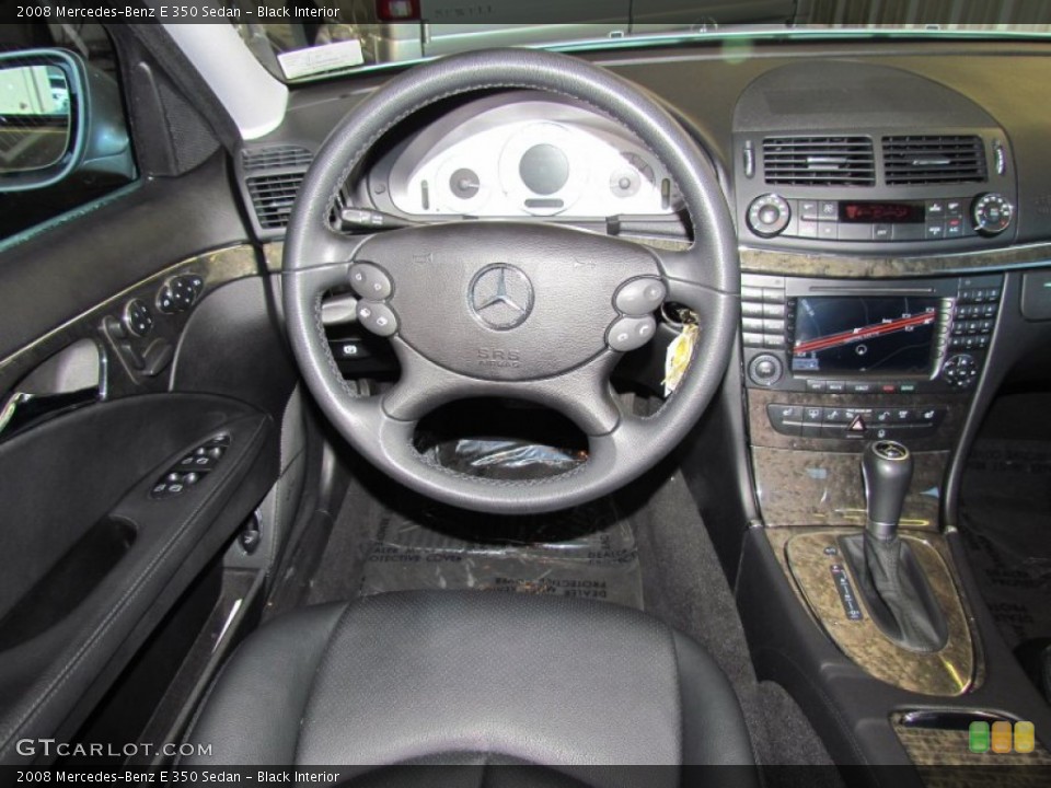 Black Interior Steering Wheel for the 2008 Mercedes-Benz E 350 Sedan #55911996