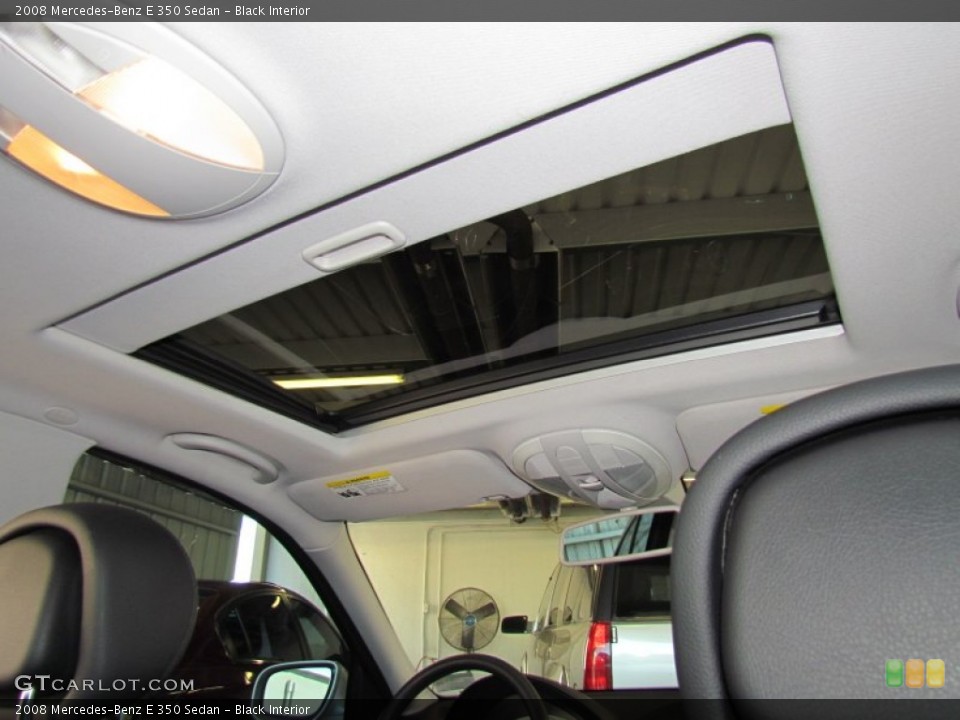 Black Interior Sunroof for the 2008 Mercedes-Benz E 350 Sedan #55912041