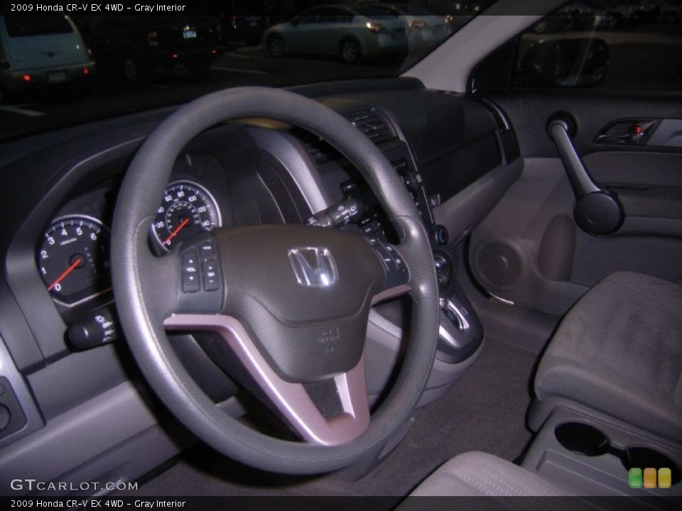 Gray Interior Steering Wheel for the 2009 Honda CR-V EX 4WD #55913418