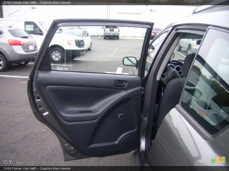 Graphite Black Interior Door Panel for the 2006 Pontiac Vibe AWD #55915470