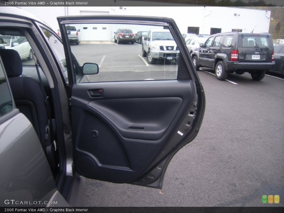 Graphite Black Interior Door Panel for the 2006 Pontiac Vibe AWD #55915479