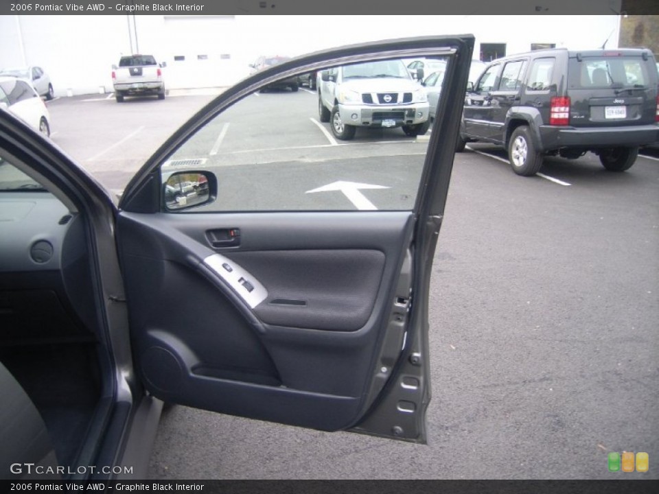 Graphite Black Interior Door Panel for the 2006 Pontiac Vibe AWD #55915488