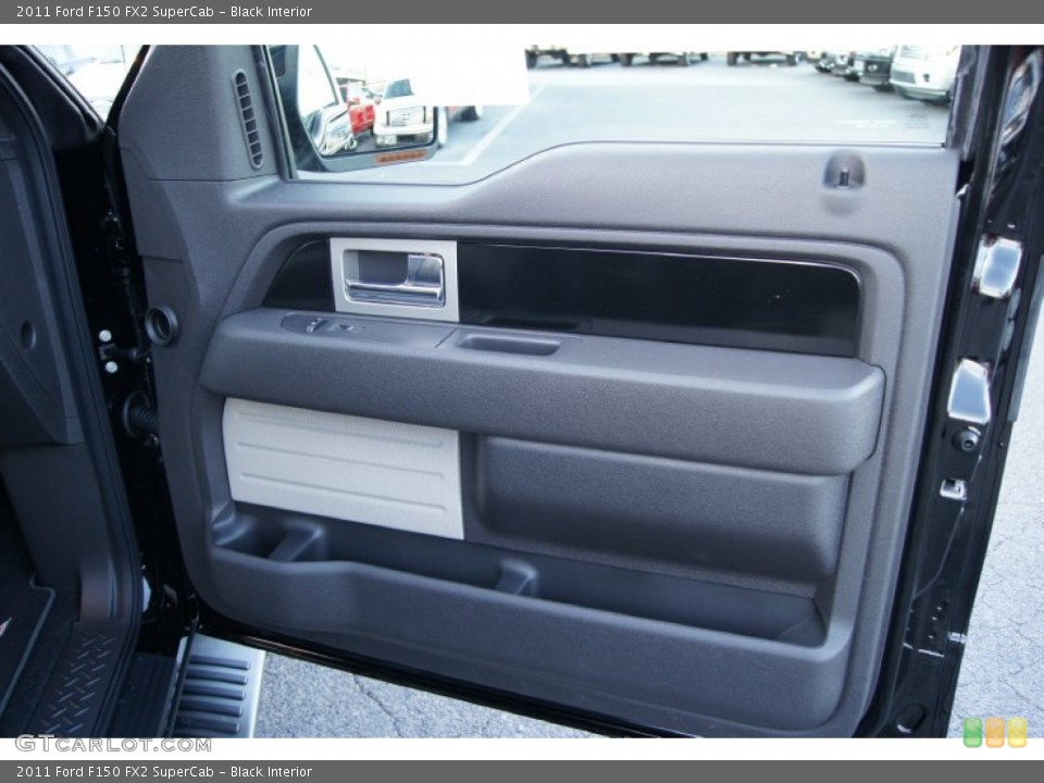 Black Interior Door Panel for the 2011 Ford F150 FX2 SuperCab #55915953