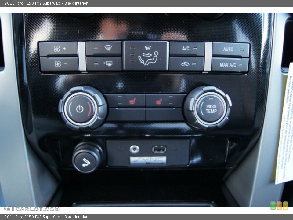 Black Interior Controls for the 2011 Ford F150 FX2 SuperCab #55916103