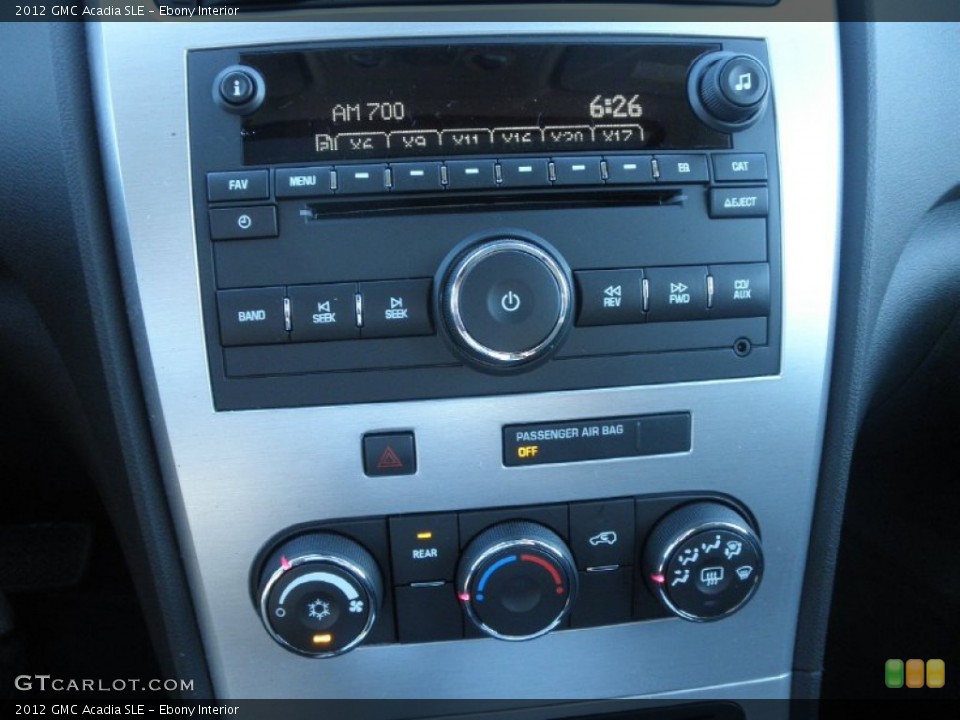 Ebony Interior Audio System for the 2012 GMC Acadia SLE #55918671