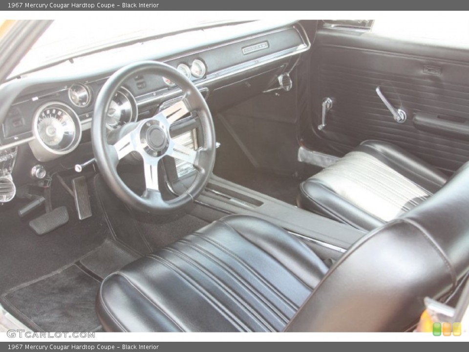 Black 1967 Mercury Cougar Interiors