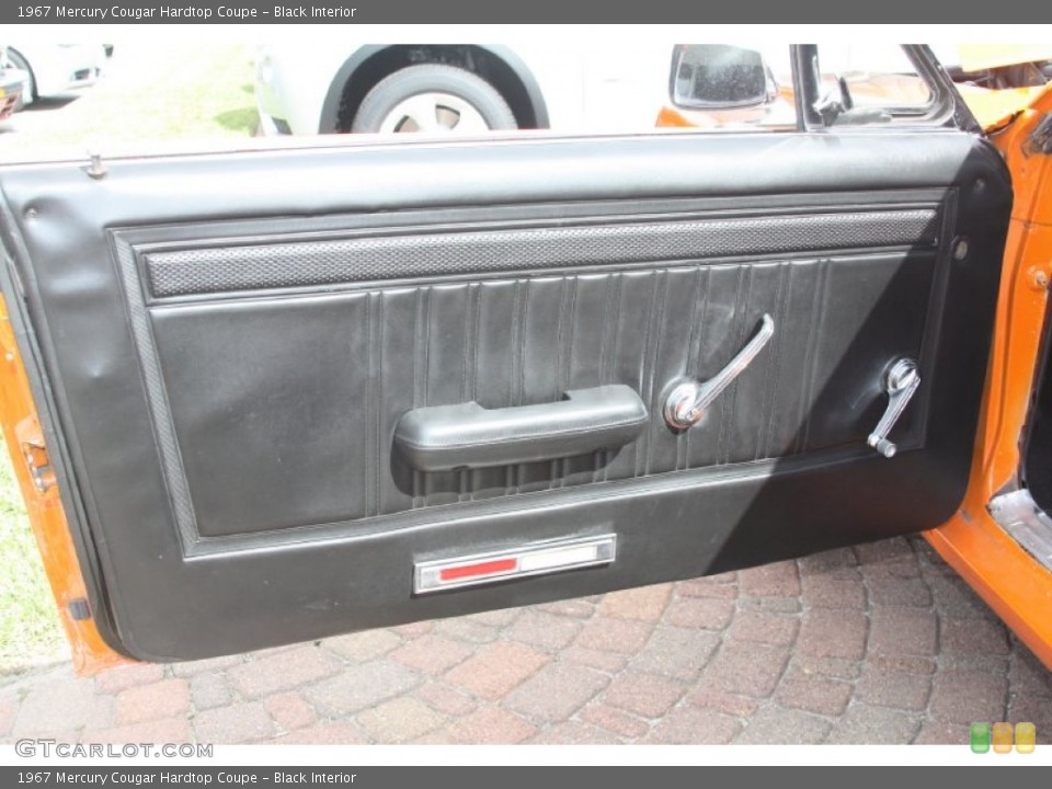 Black Interior Door Panel for the 1967 Mercury Cougar Hardtop Coupe #55919943