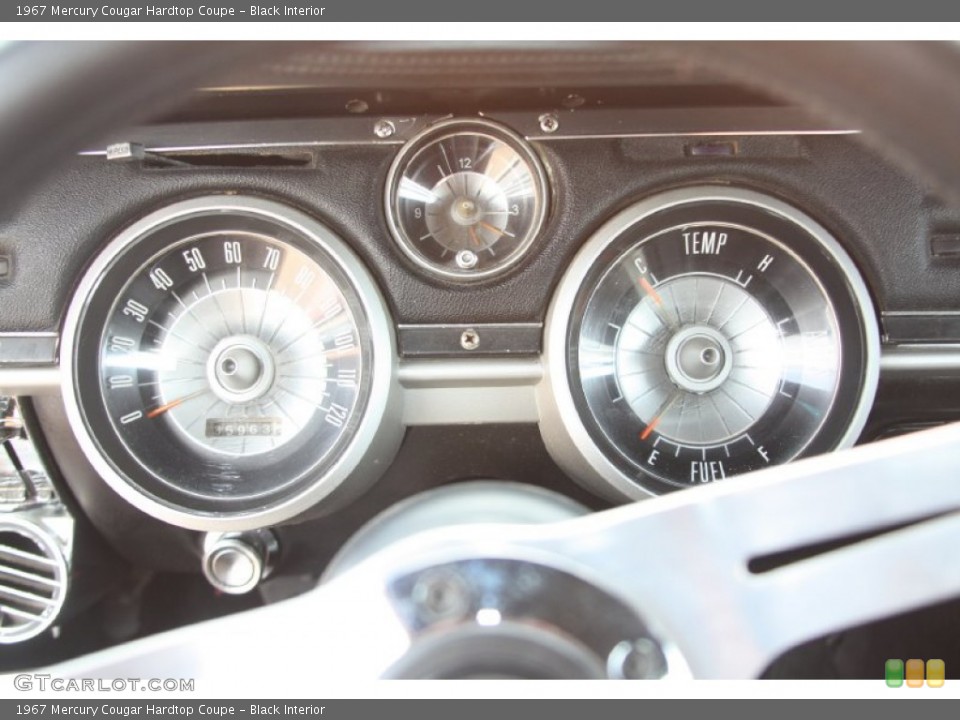 Black Interior Gauges for the 1967 Mercury Cougar Hardtop Coupe #55919973