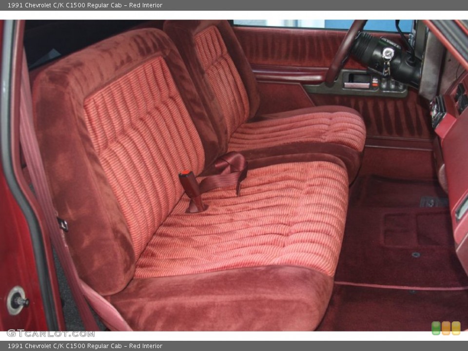 Red 1991 Chevrolet C/K Interiors