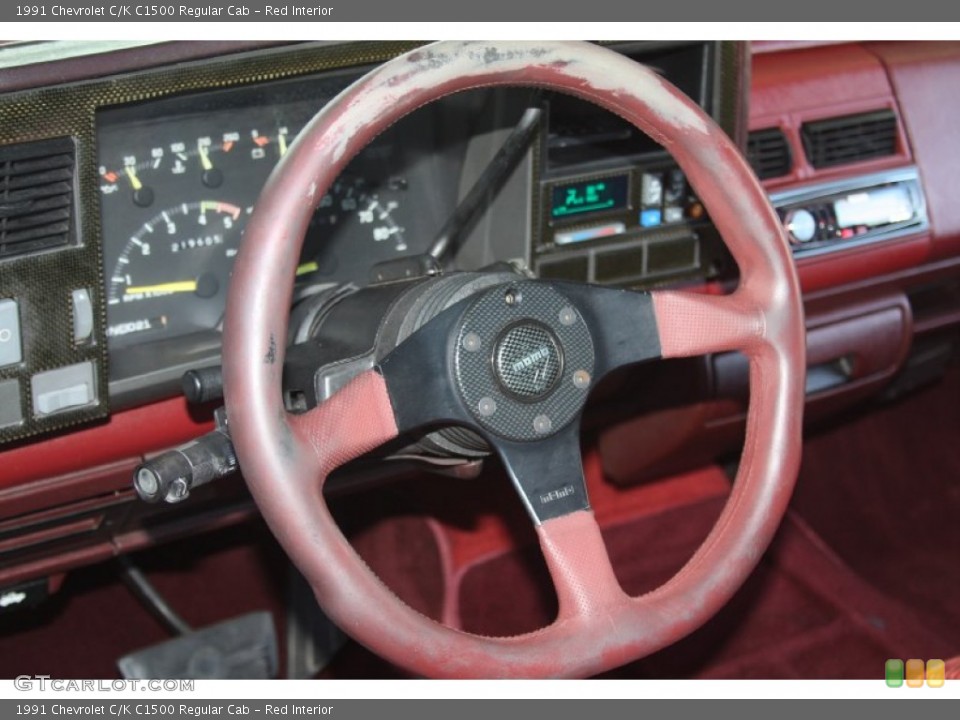 Red Interior Steering Wheel for the 1991 Chevrolet C/K C1500 Regular Cab #55920471