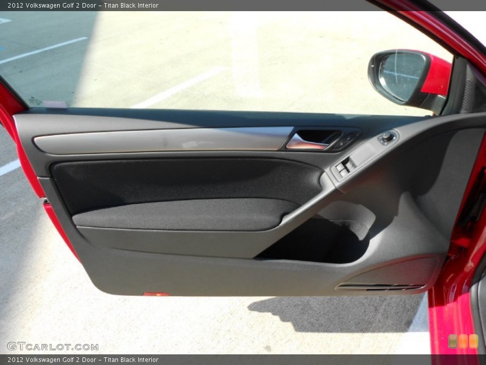 Titan Black Interior Door Panel for the 2012 Volkswagen Golf 2 Door #55920660