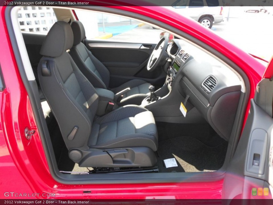 Titan Black Interior Photo for the 2012 Volkswagen Golf 2 Door #55920687