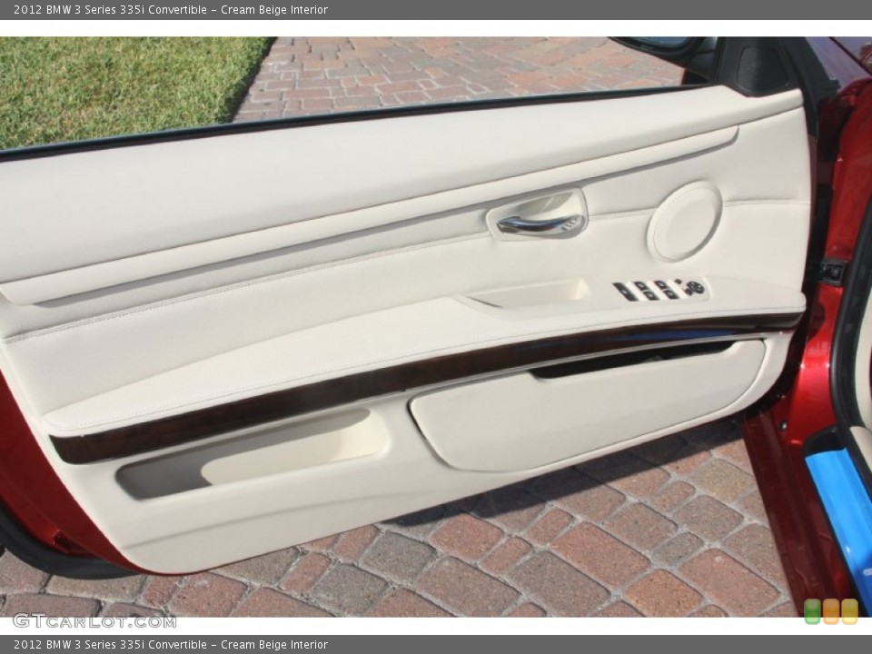 Cream Beige Interior Door Panel for the 2012 BMW 3 Series 335i Convertible #55921407