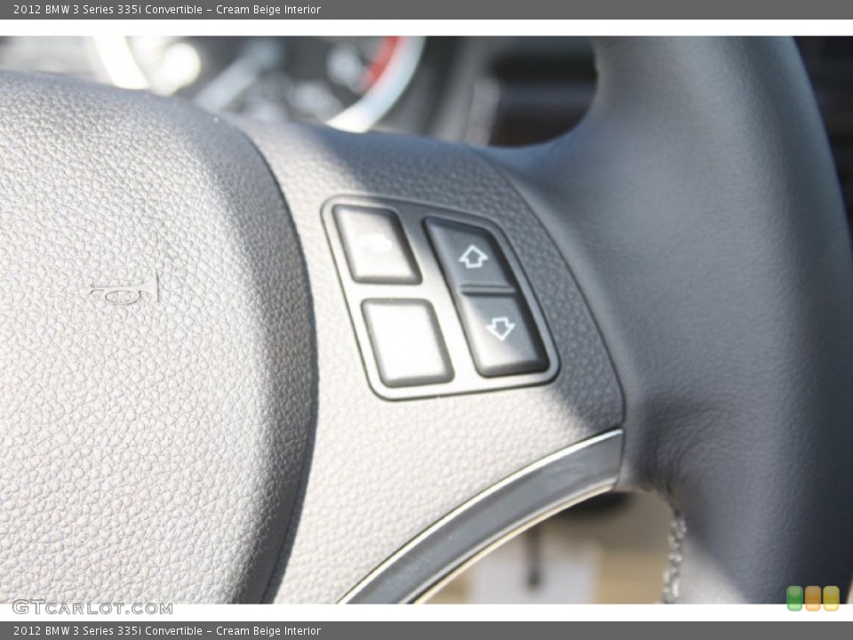 Cream Beige Interior Controls for the 2012 BMW 3 Series 335i Convertible #55921500