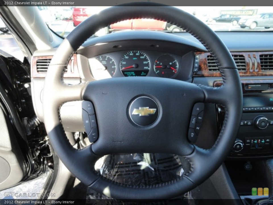 Ebony Interior Steering Wheel for the 2012 Chevrolet Impala LT #55922343