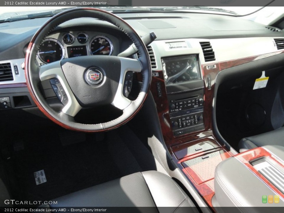 Ebony/Ebony Interior Prime Interior for the 2012 Cadillac Escalade Luxury AWD #55922628