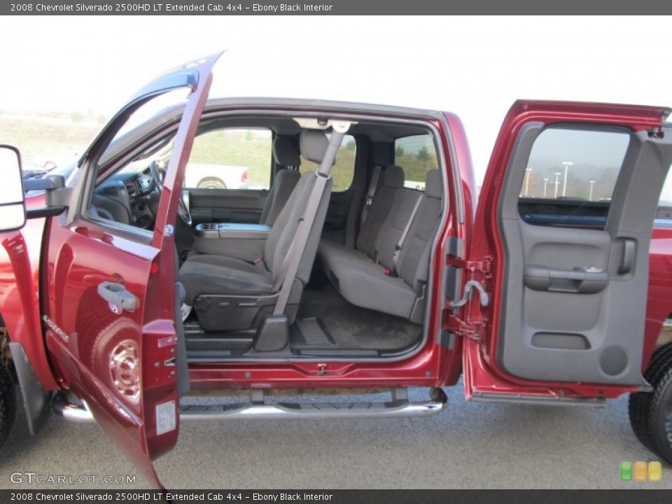 Ebony Black Interior Photo for the 2008 Chevrolet Silverado 2500HD LT Extended Cab 4x4 #55923363
