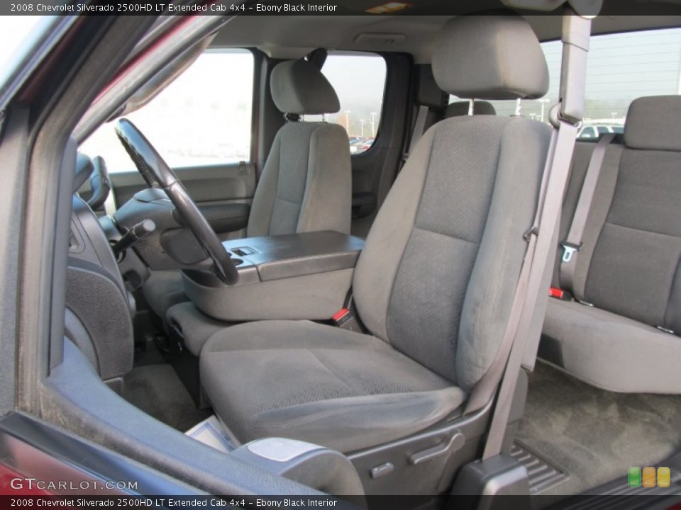 Ebony Black Interior Photo for the 2008 Chevrolet Silverado 2500HD LT Extended Cab 4x4 #55923379