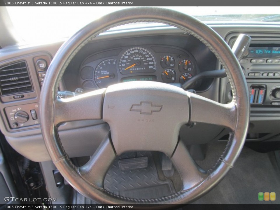 Dark Charcoal Interior Steering Wheel for the 2006 Chevrolet Silverado 1500 LS Regular Cab 4x4 #55924029