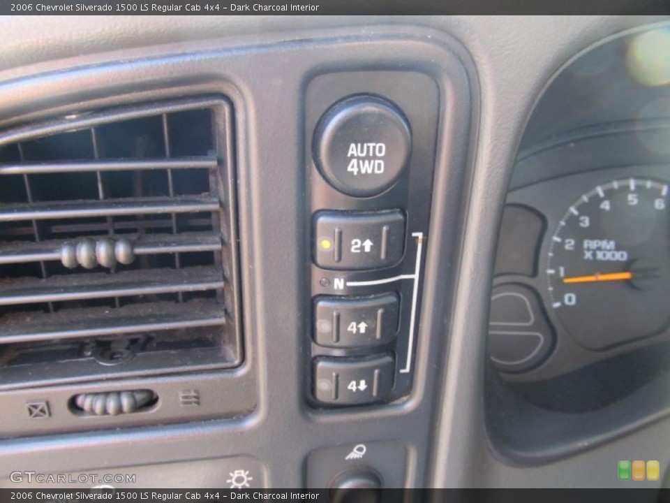 Dark Charcoal Interior Controls for the 2006 Chevrolet Silverado 1500 LS Regular Cab 4x4 #55924047