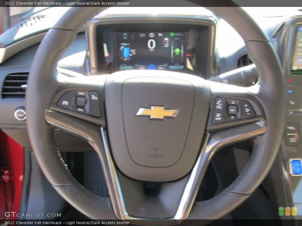 Light Neutral/Dark Accents Interior Steering Wheel for the 2012 Chevrolet Volt Hatchback #55924170