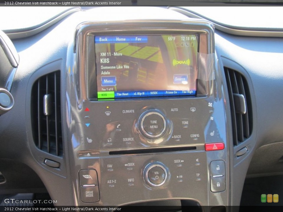 Light Neutral/Dark Accents Interior Controls for the 2012 Chevrolet Volt Hatchback #55924179