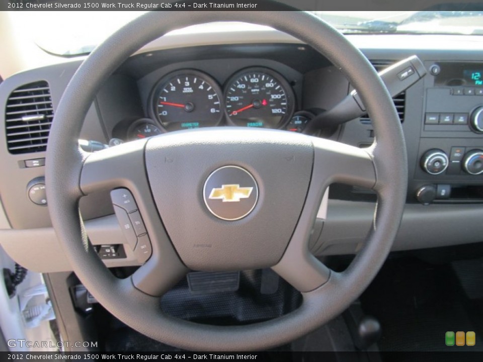 Dark Titanium Interior Steering Wheel for the 2012 Chevrolet Silverado 1500 Work Truck Regular Cab 4x4 #55924299