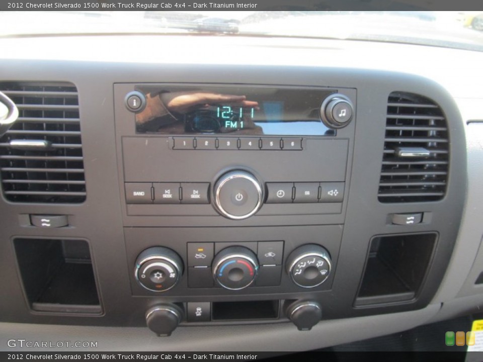 Dark Titanium Interior Controls for the 2012 Chevrolet Silverado 1500 Work Truck Regular Cab 4x4 #55924308