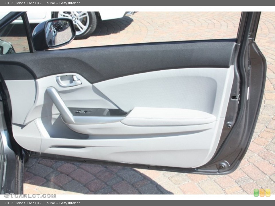 Gray Interior Door Panel for the 2012 Honda Civic EX-L Coupe #55925682