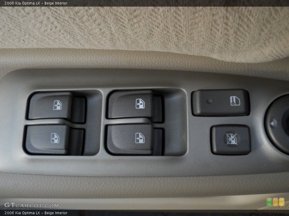 Beige Interior Controls for the 2006 Kia Optima LX #55928928
