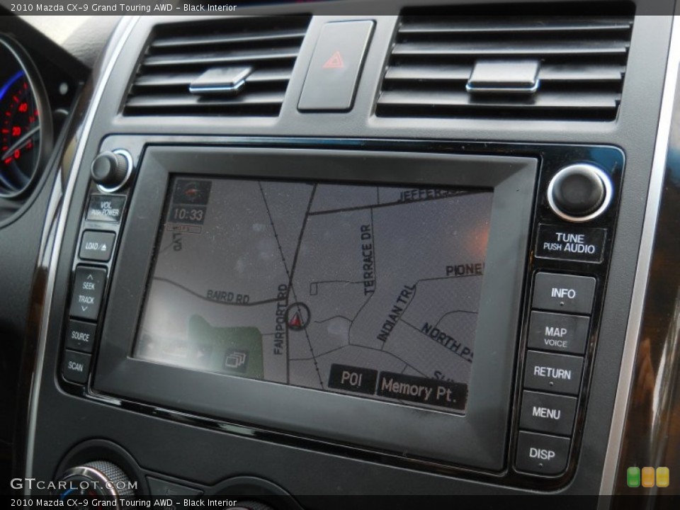 Black Interior Navigation for the 2010 Mazda CX-9 Grand Touring AWD #55929570