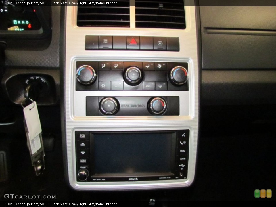Dark Slate Gray/Light Graystone Interior Controls for the 2009 Dodge Journey SXT #55931390