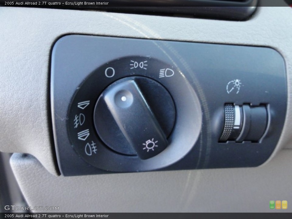 Ecru/Light Brown Interior Controls for the 2005 Audi Allroad 2.7T quattro #55935534