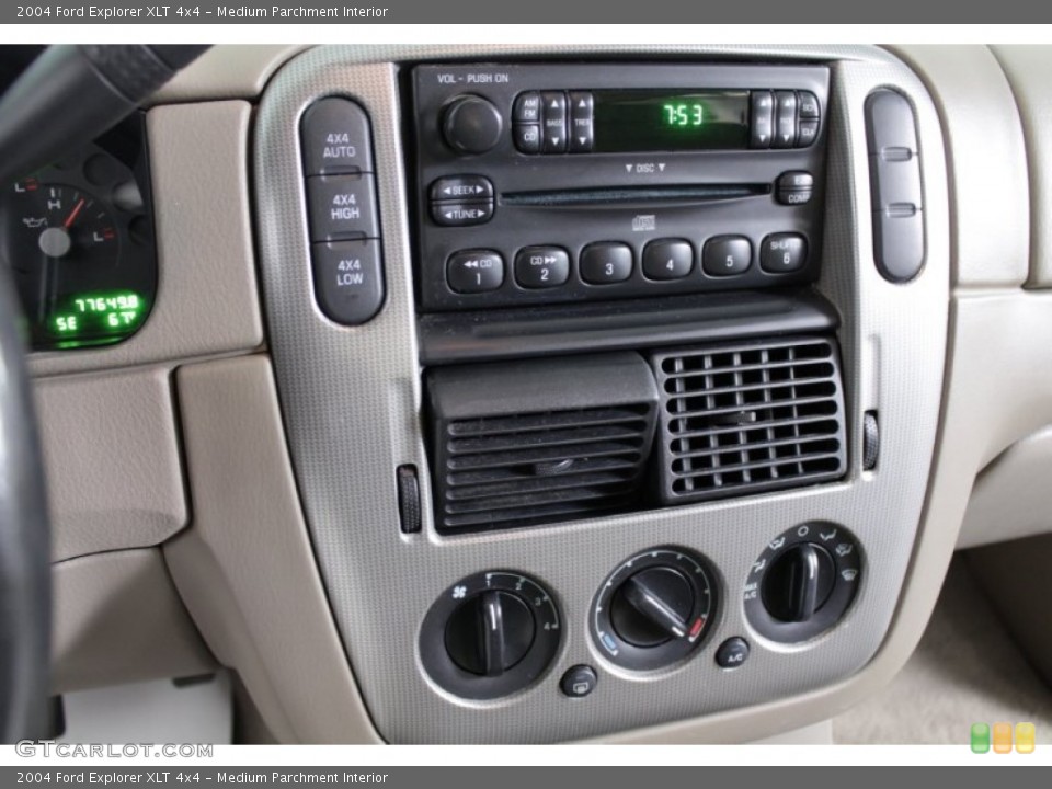 Medium Parchment Interior Controls for the 2004 Ford Explorer XLT 4x4 #55936029