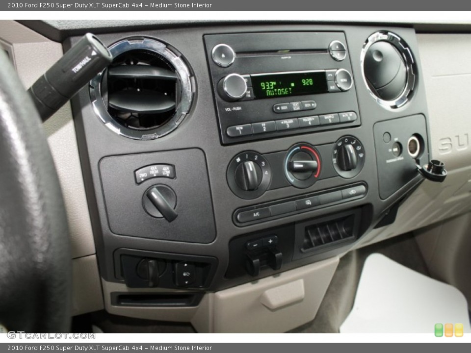 Medium Stone Interior Dashboard for the 2010 Ford F250 Super Duty XLT SuperCab 4x4 #55936272