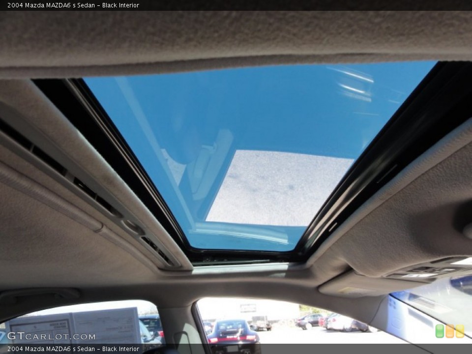 Black Interior Sunroof for the 2004 Mazda MAZDA6 s Sedan #55937670