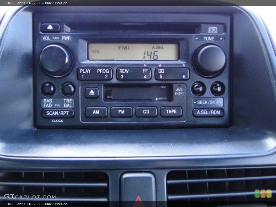 Black Interior Audio System for the 2004 Honda CR-V LX #55937763