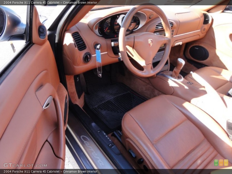 Cinnamon Brown Interior Photo for the 2004 Porsche 911 Carrera 4S Cabriolet #55938078