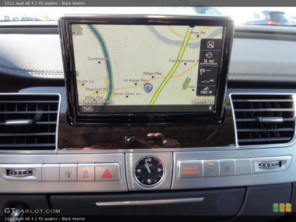 Black Interior Navigation for the 2011 Audi A8 4.2 FSI quattro #55939032