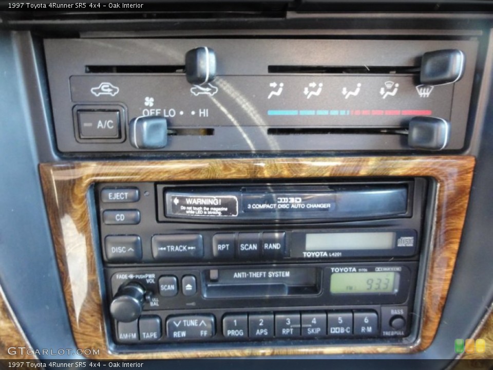 Oak Interior Controls for the 1997 Toyota 4Runner SR5 4x4 #55940202